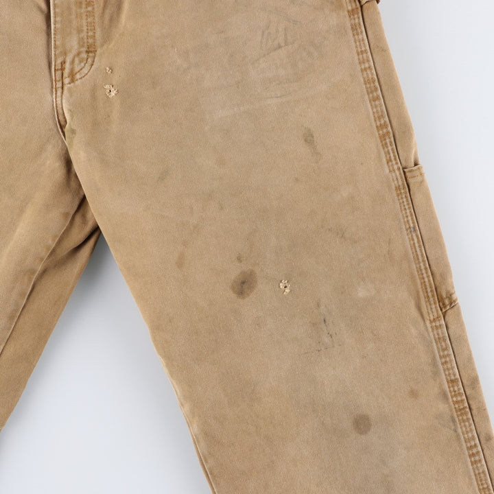 Dickies Relaxed Fit Duck Painter Pants, Men's, W36 equivalent cotton brown type Vintage Second Hand
