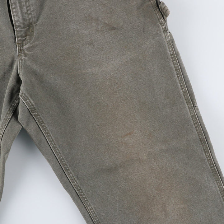 Carhartt Dungaree Fit Duck Painter Pants, Men's, W35 equivalent cotton Khaki type Vintage Second Hand