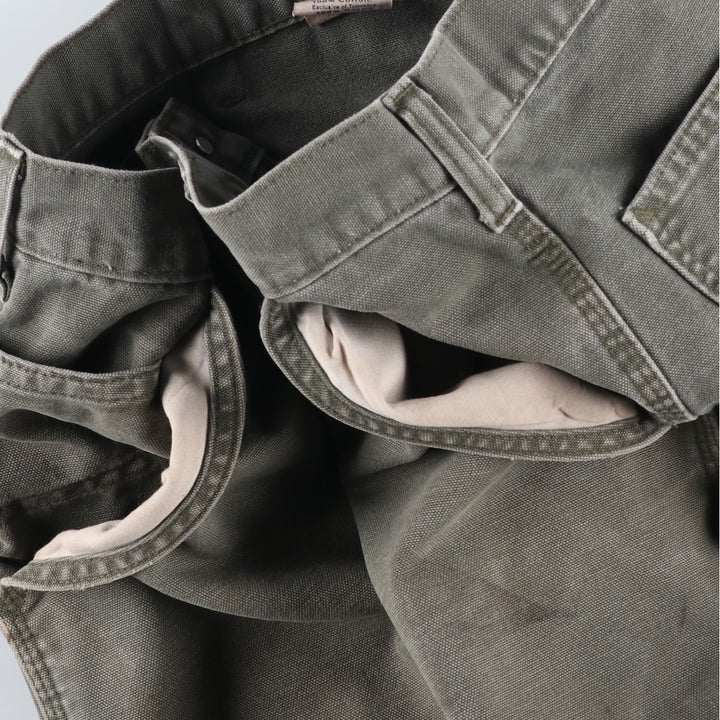 Carhartt Dungaree Fit Duck Painter Pants, Men's, W35 equivalent cotton Khaki type Vintage Second Hand