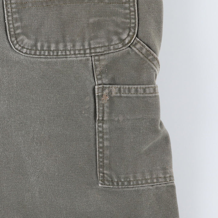 Carhartt Dungaree Fit Duck Painter Pants, Men's, W35 equivalent cotton Khaki type Vintage Second Hand