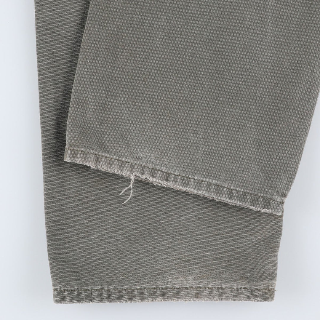Carhartt Dungaree Fit Duck Painter Pants, Men's, W35 equivalent cotton Khaki type Vintage Second Hand