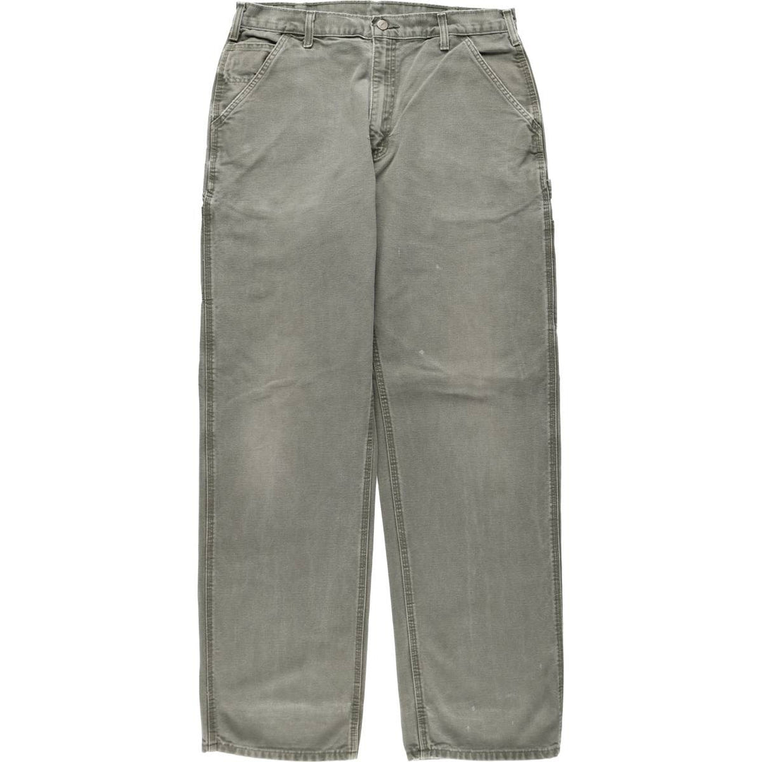 Carhartt Original Dungaree Fit Duck Painter Pants, Men's, Size 34 cotton Khaki type Vintage Second Hand