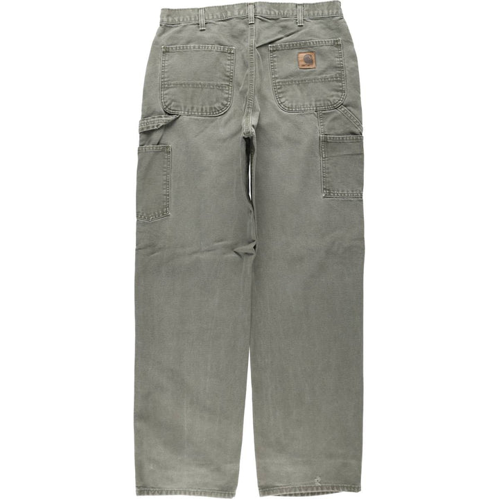 Carhartt Original Dungaree Fit Duck Painter Pants, Men's, Size 34 cotton Khaki type Vintage Second Hand