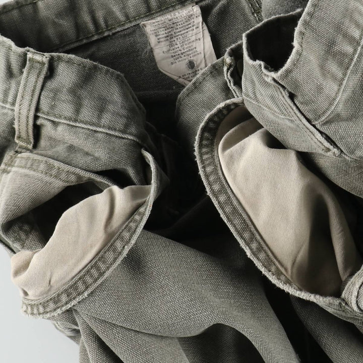 Carhartt Original Dungaree Fit Duck Painter Pants, Men's, Size 34 cotton Khaki type Vintage Second Hand