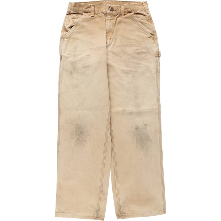 Carhartt Original Dungaree Fit Duck Painter Pants, Men's, W30 equivalent cotton Beige type Vintage Second Hand