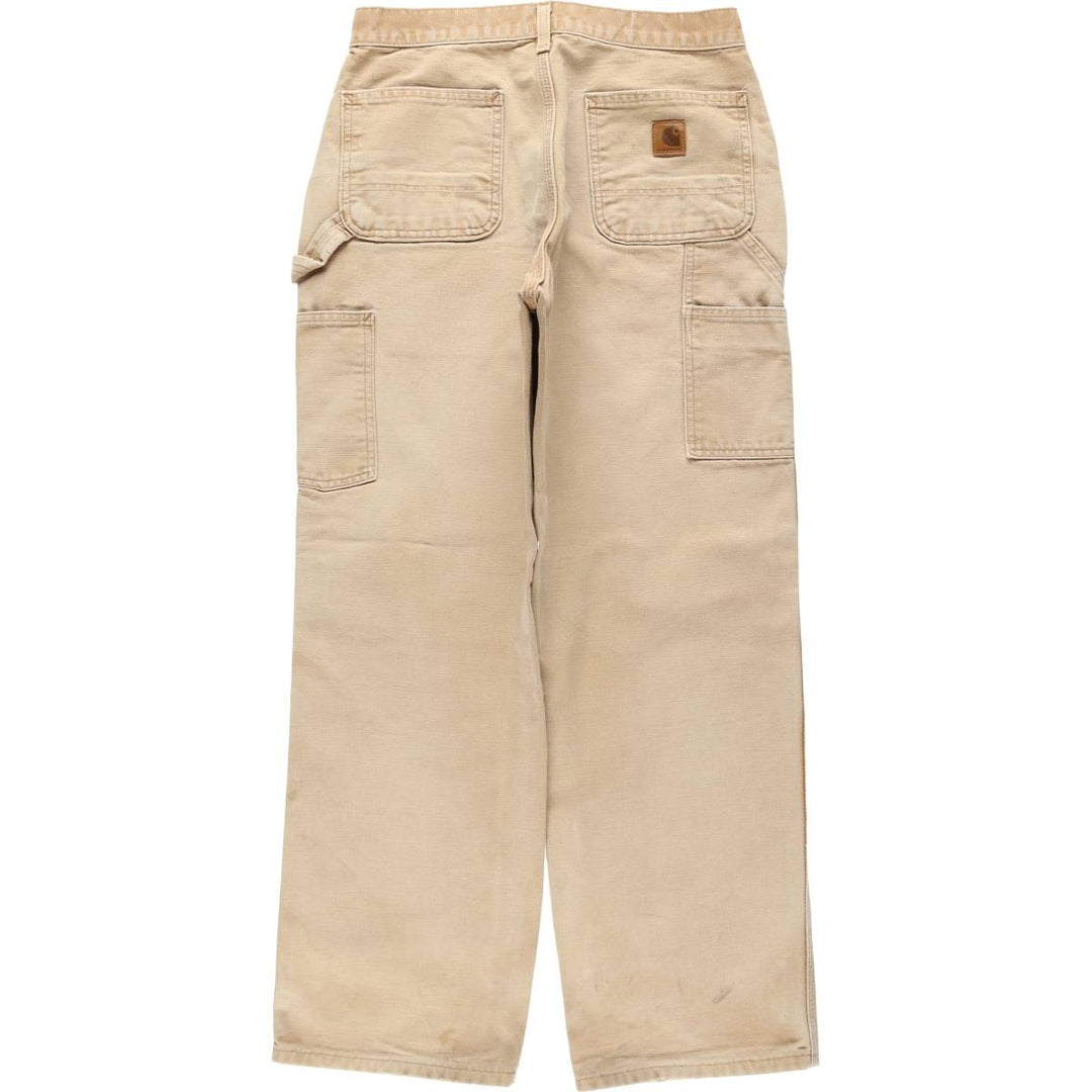 Carhartt Original Dungaree Fit Duck Painter Pants, Men's, W30 equivalent cotton Beige type Vintage Second Hand