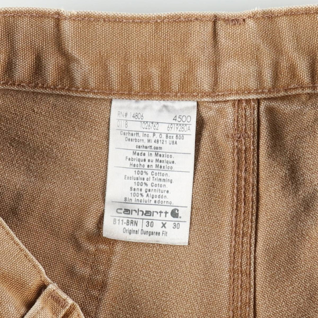 Carhartt Original Dungaree Fit Duck Painter Pants, Men's, W30 equivalent cotton Beige type Vintage Second Hand