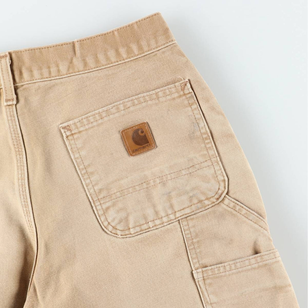 Carhartt Original Dungaree Fit Duck Painter Pants, Men's, W30 equivalent cotton Beige type Vintage Second Hand