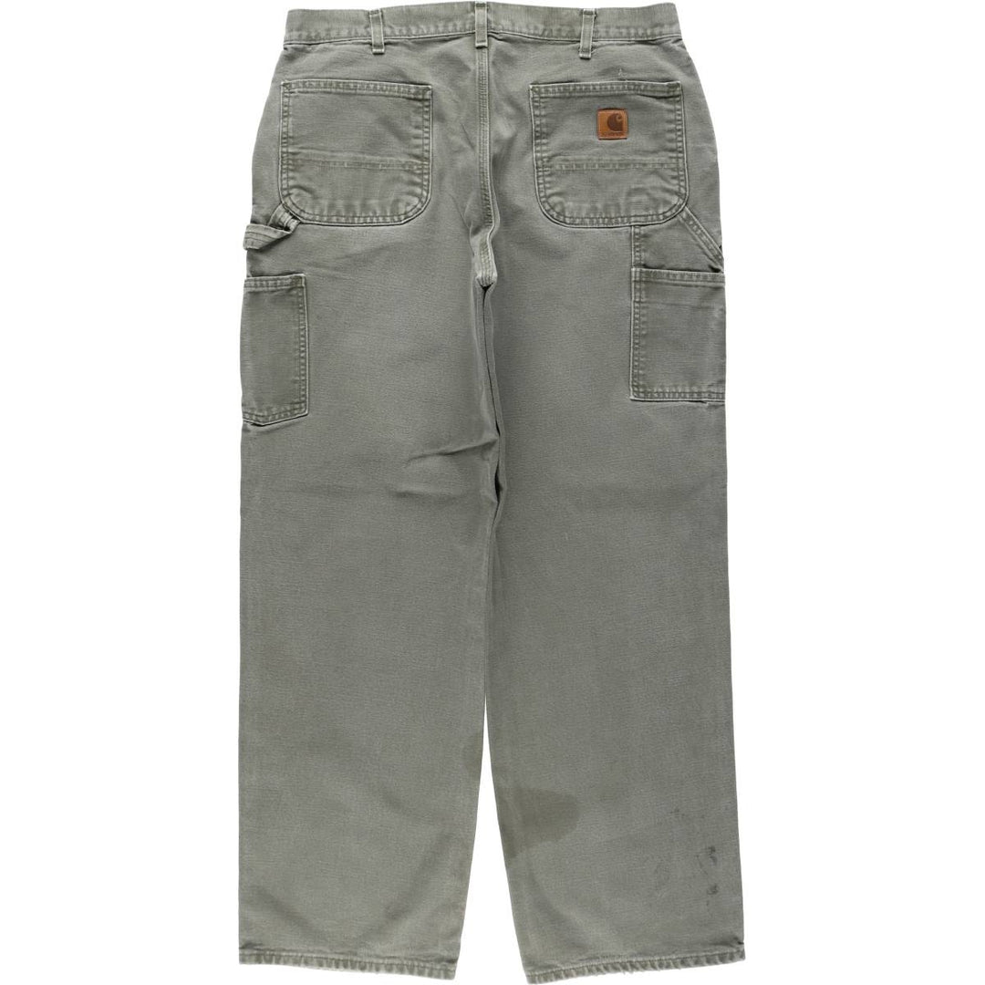 Carhartt Loose Original Fit Duck Painter Pants, Men's, W34 equivalent cotton Khaki type Vintage Second Hand
