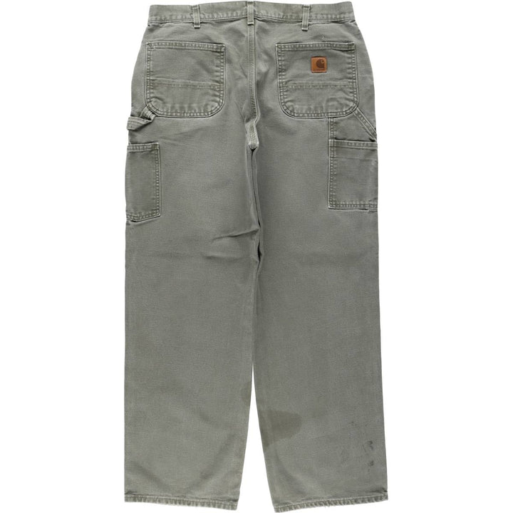 Carhartt Loose Original Fit Duck Painter Pants, Men's, W34 equivalent cotton Khaki type Vintage Second Hand