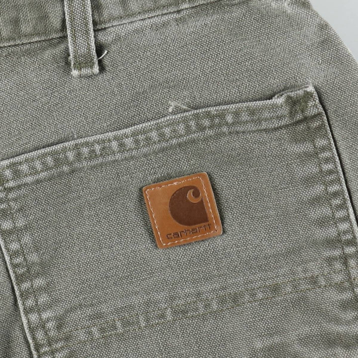 Carhartt Loose Original Fit Duck Painter Pants, Men's, W34 equivalent cotton Khaki type Vintage Second Hand