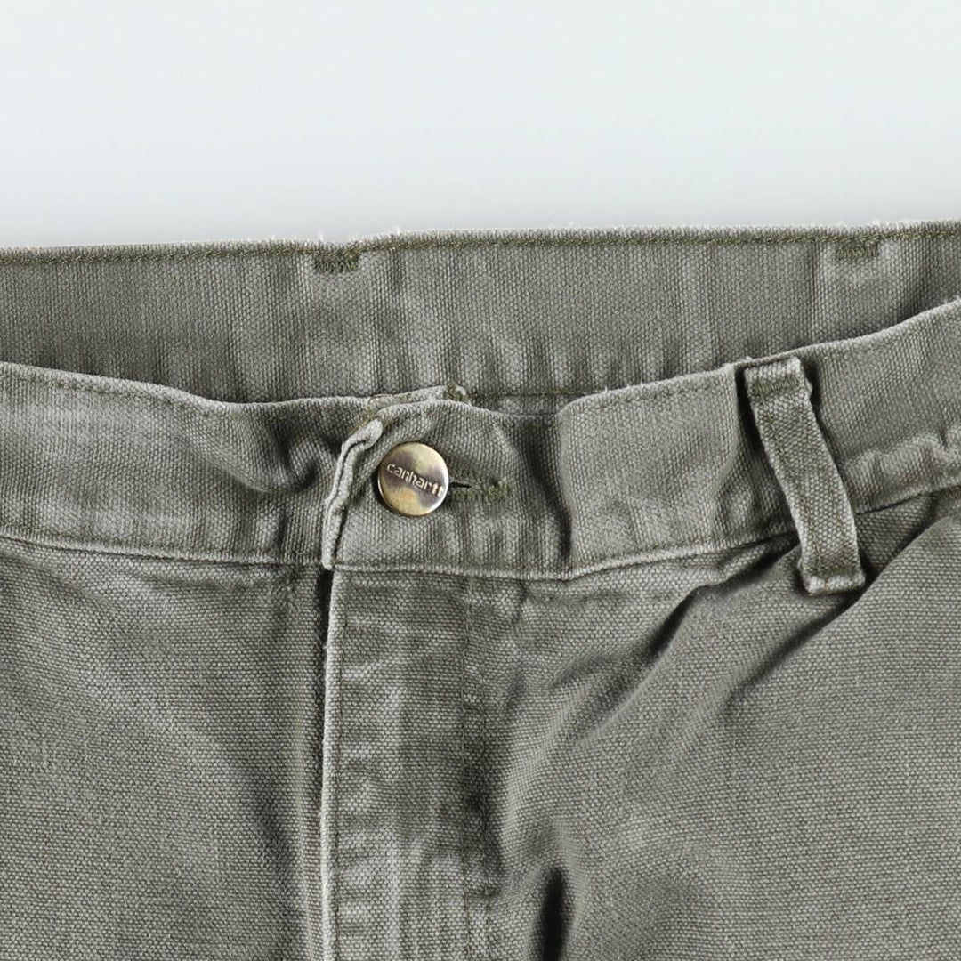 Carhartt Loose Original Fit Duck Painter Pants, Men's, W34 equivalent cotton Khaki type Vintage Second Hand
