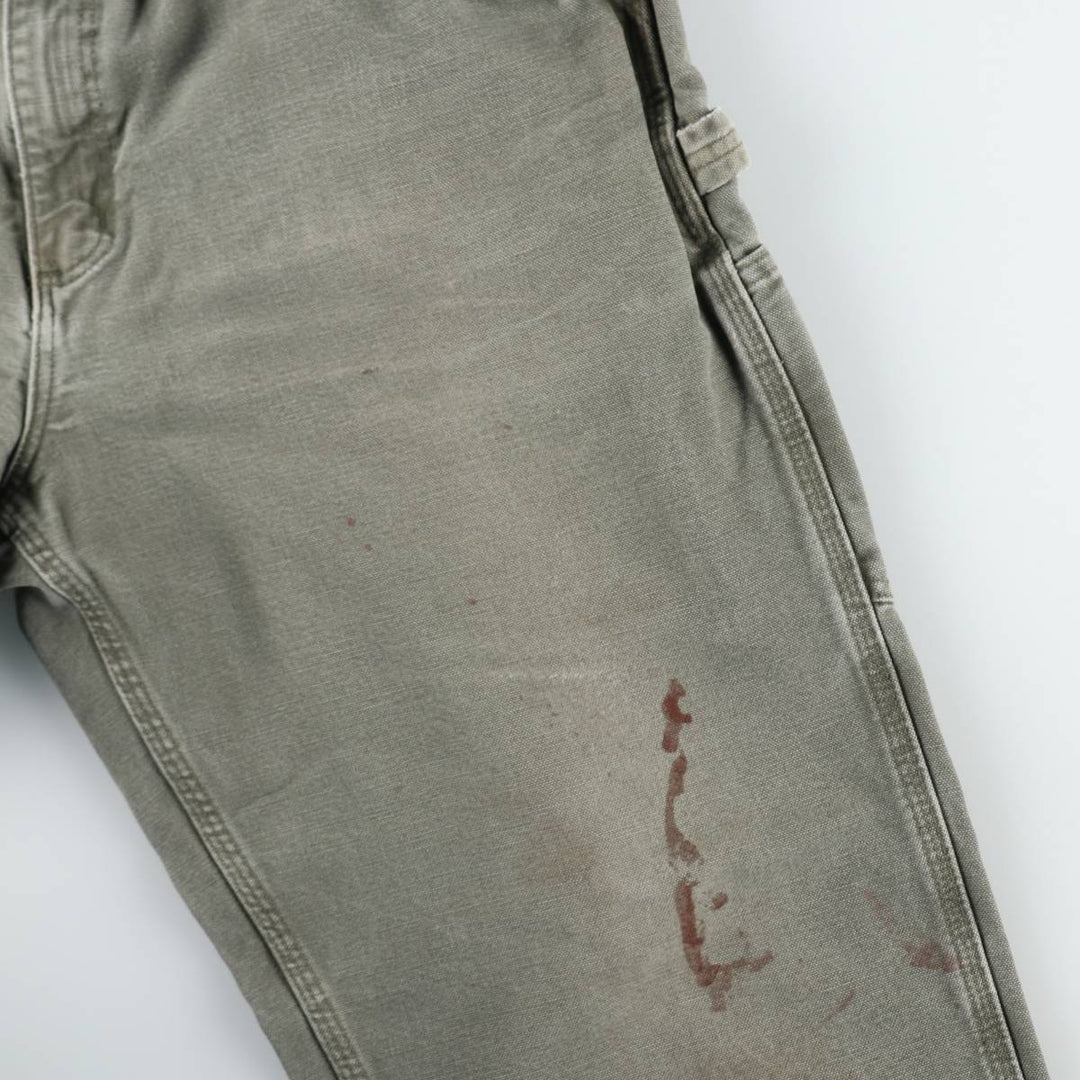 Carhartt Loose Original Fit Duck Painter Pants, Men's, W34 equivalent cotton Khaki type Vintage Second Hand