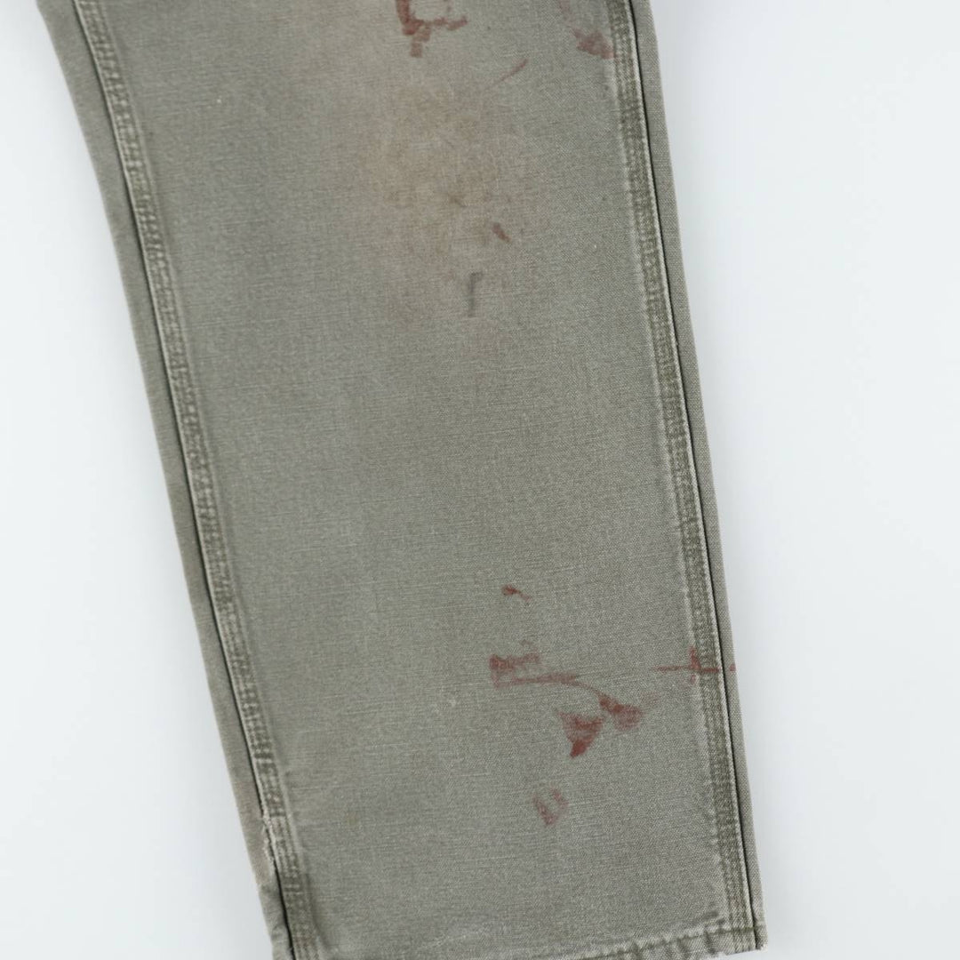 Carhartt Loose Original Fit Duck Painter Pants, Men's, W34 equivalent cotton Khaki type Vintage Second Hand