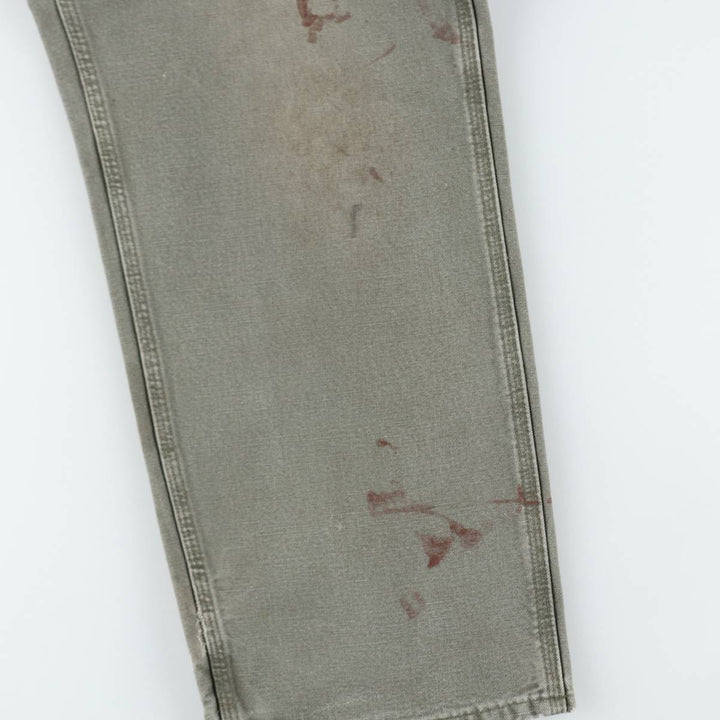 Carhartt Loose Original Fit Duck Painter Pants, Men's, W34 equivalent cotton Khaki type Vintage Second Hand
