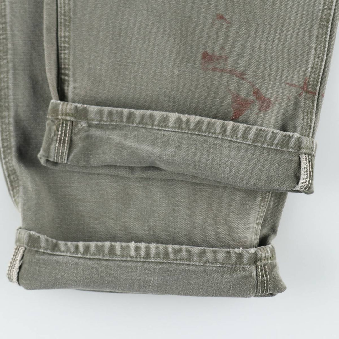 Carhartt Loose Original Fit Duck Painter Pants, Men's, W34 equivalent cotton Khaki type Vintage Second Hand