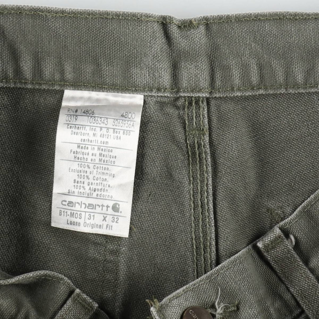 Carhartt Loose Original Fit Duck Painter Pants, Men's, Size W30 cotton Khaki type Vintage Second Hand