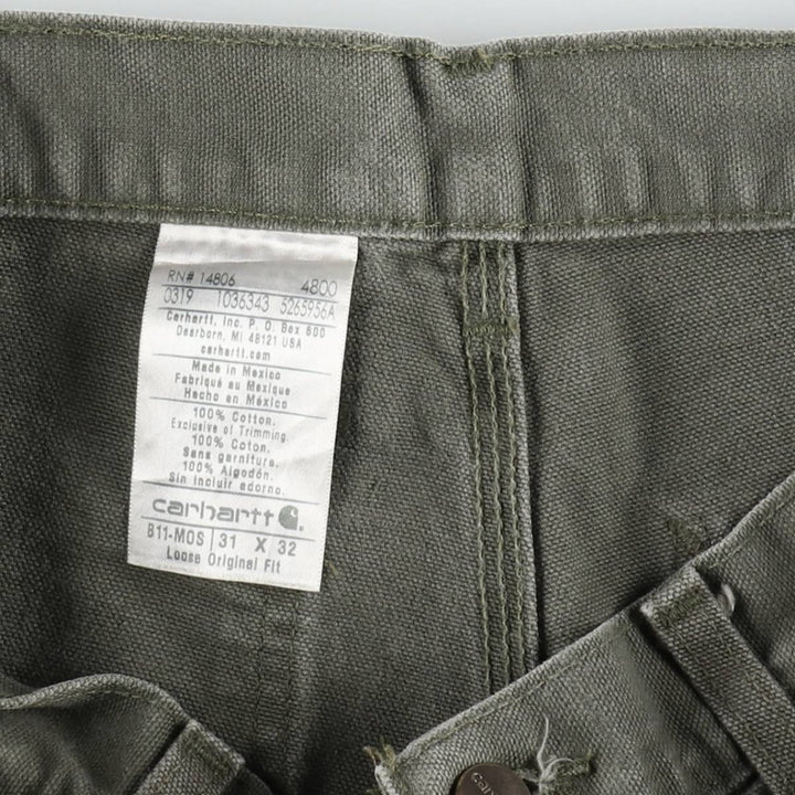 Carhartt Loose Original Fit Duck Painter Pants, Men's, Size W30 cotton Khaki type Vintage Second Hand