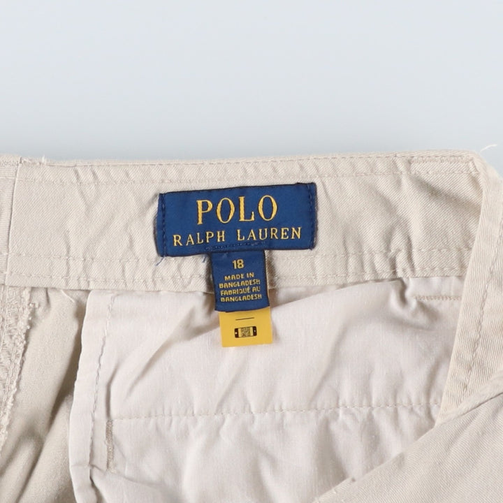 Ralph Lauren POLO RALPH LAUREN cargo shorts, women's size L (equivalent to W30). unclear Beige type Vintage Second Hand