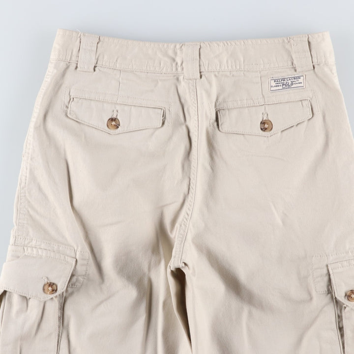 Ralph Lauren POLO RALPH LAUREN cargo shorts, women's size L (equivalent to W30). unclear Beige type Vintage Second Hand