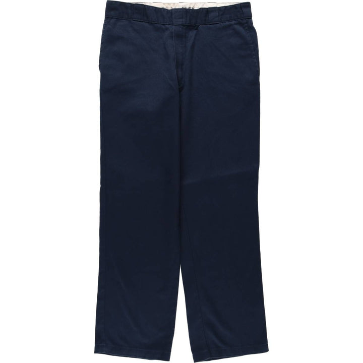 Dickies 874 Original Fit FLEX Work Pants, Men's W35 equivalent. polyester navy blue type Vintage Second Hand