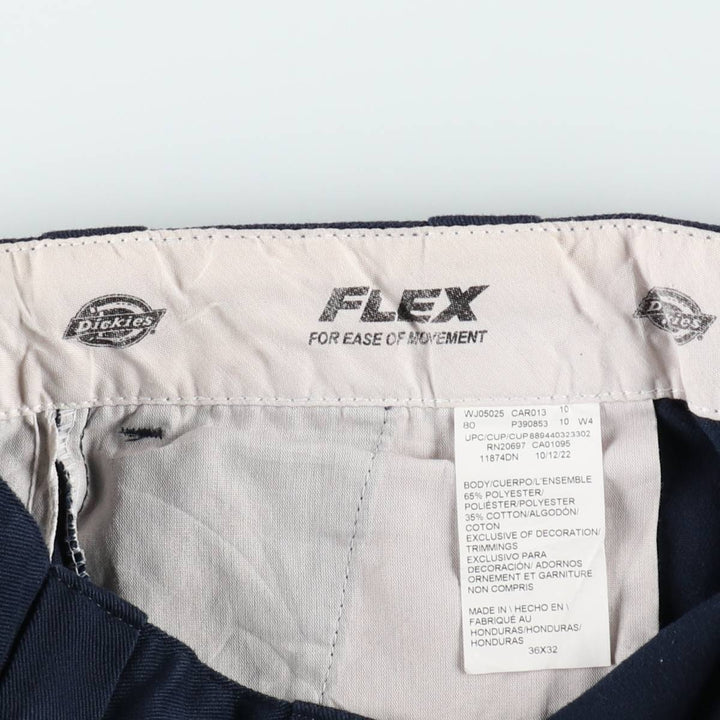Dickies 874 Original Fit FLEX Work Pants, Men's W35 equivalent. polyester navy blue type Vintage Second Hand