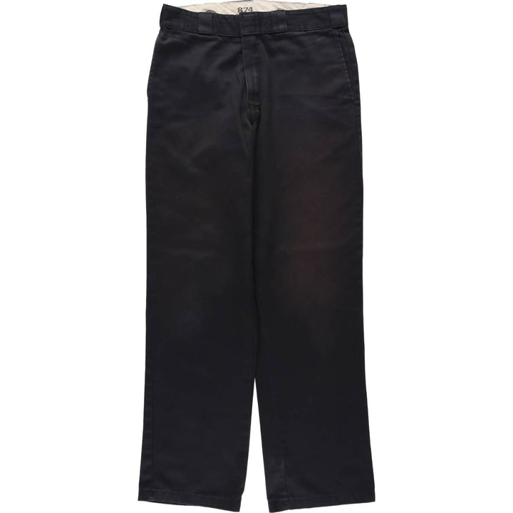 Dickies 874 Original Fit Work Pants, Men's, Size W33 polyester black type Vintage Second Hand