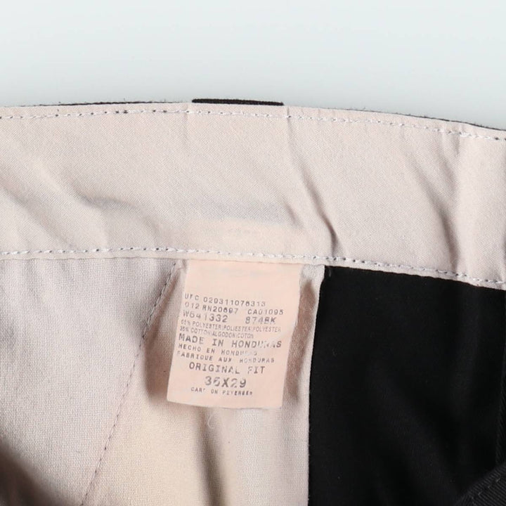 Dickies 874 Original Fit Work Pants for Men, W37 polyester black type Vintage Second Hand