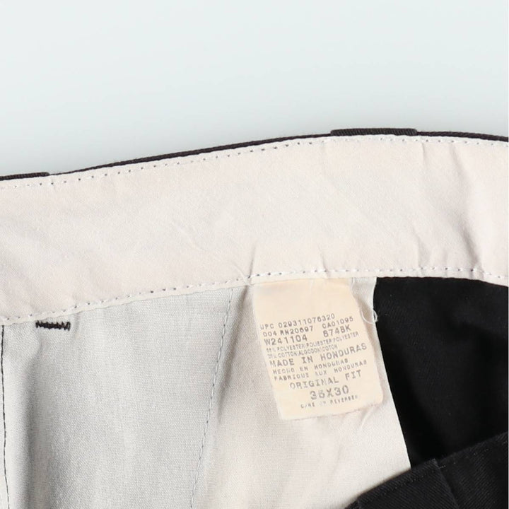 Dickies ORIGINAL FIT Work Pants, Men's W37 (approx.) polyester black type Vintage Second Hand