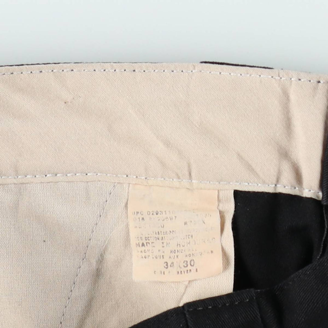 Dickies Men's Work Pants, Size W35 polyester black type Vintage Second Hand
