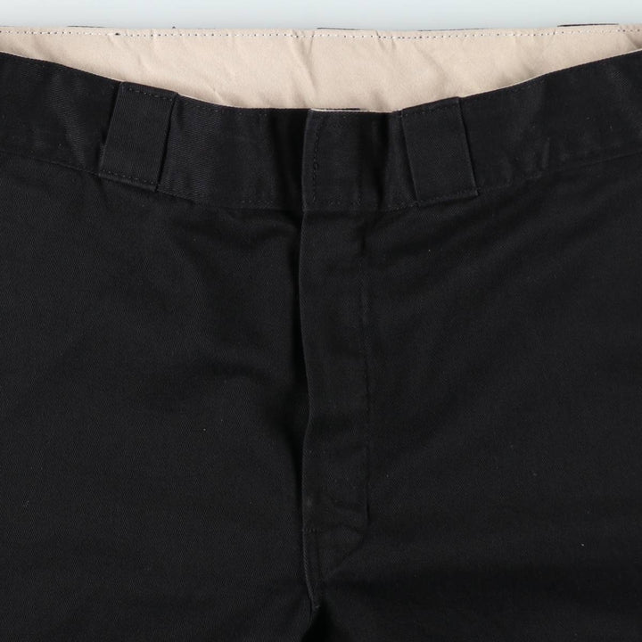 Dickies Men's Work Pants, Size W35 polyester black type Vintage Second Hand
