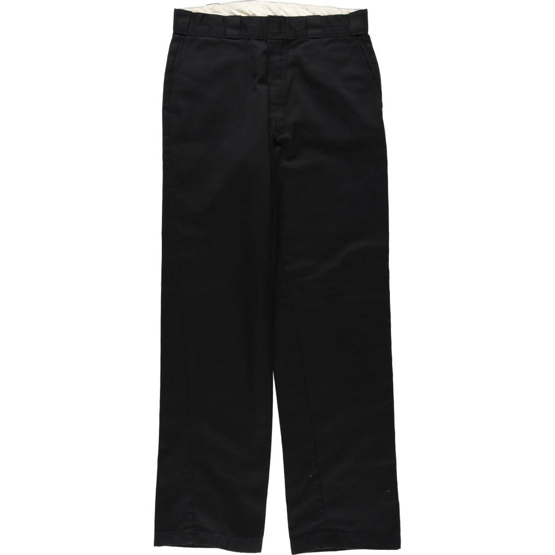 Dickies Work Pants Men's W32 equivalent polyester black type Vintage Second Hand