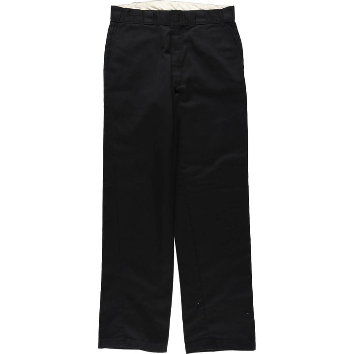 Dickies Work Pants Men's W32 equivalent polyester black type Vintage Second Hand