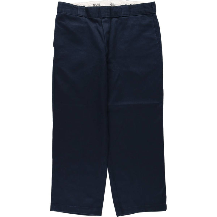 Dickies 874 Original Fit FLEX Work Pants, Men's W35 equivalent. polyester navy blue type Vintage Second Hand