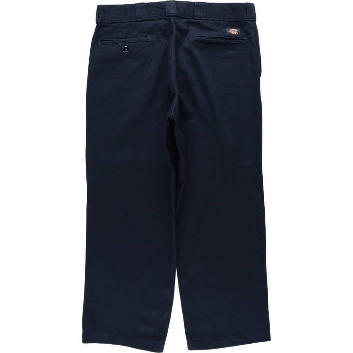 Dickies 874 Original Fit FLEX Work Pants, Men's W35 equivalent. polyester navy blue type Vintage Second Hand
