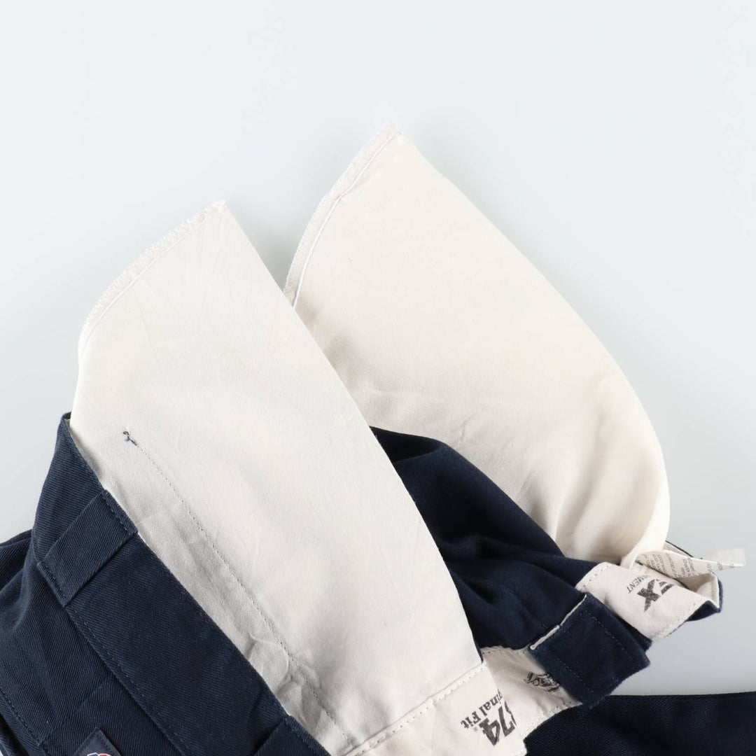 Dickies 874 Original Fit FLEX Work Pants, Men's W35 equivalent. polyester navy blue type Vintage Second Hand