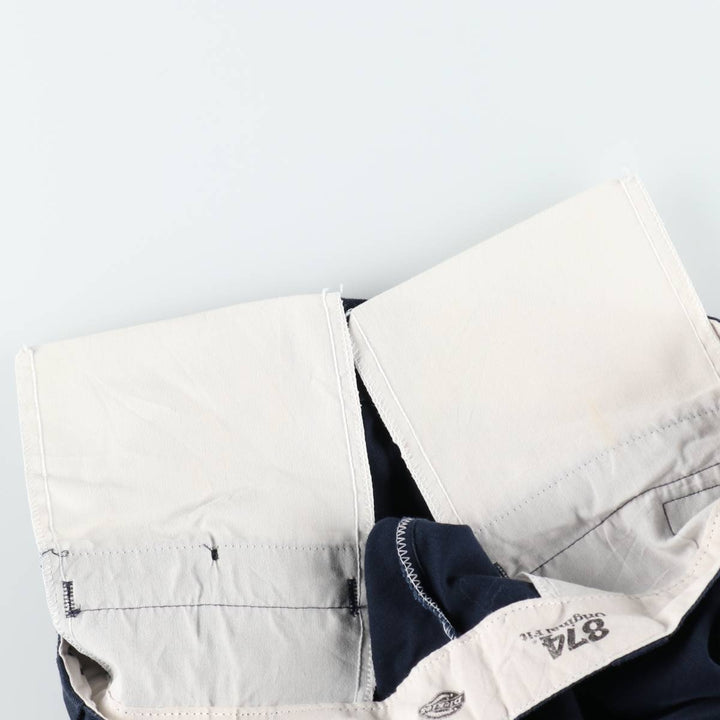 Dickies 874 Original Fit FLEX Work Pants, Men's W35 equivalent. polyester navy blue type Vintage Second Hand