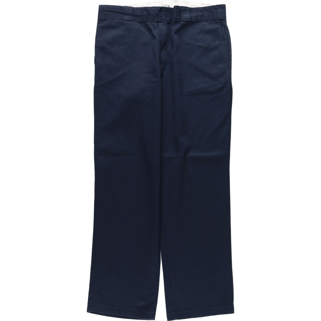 Dickies FLEX Work Pants, Men's W35 (approx.) polyester navy blue type Vintage Second Hand