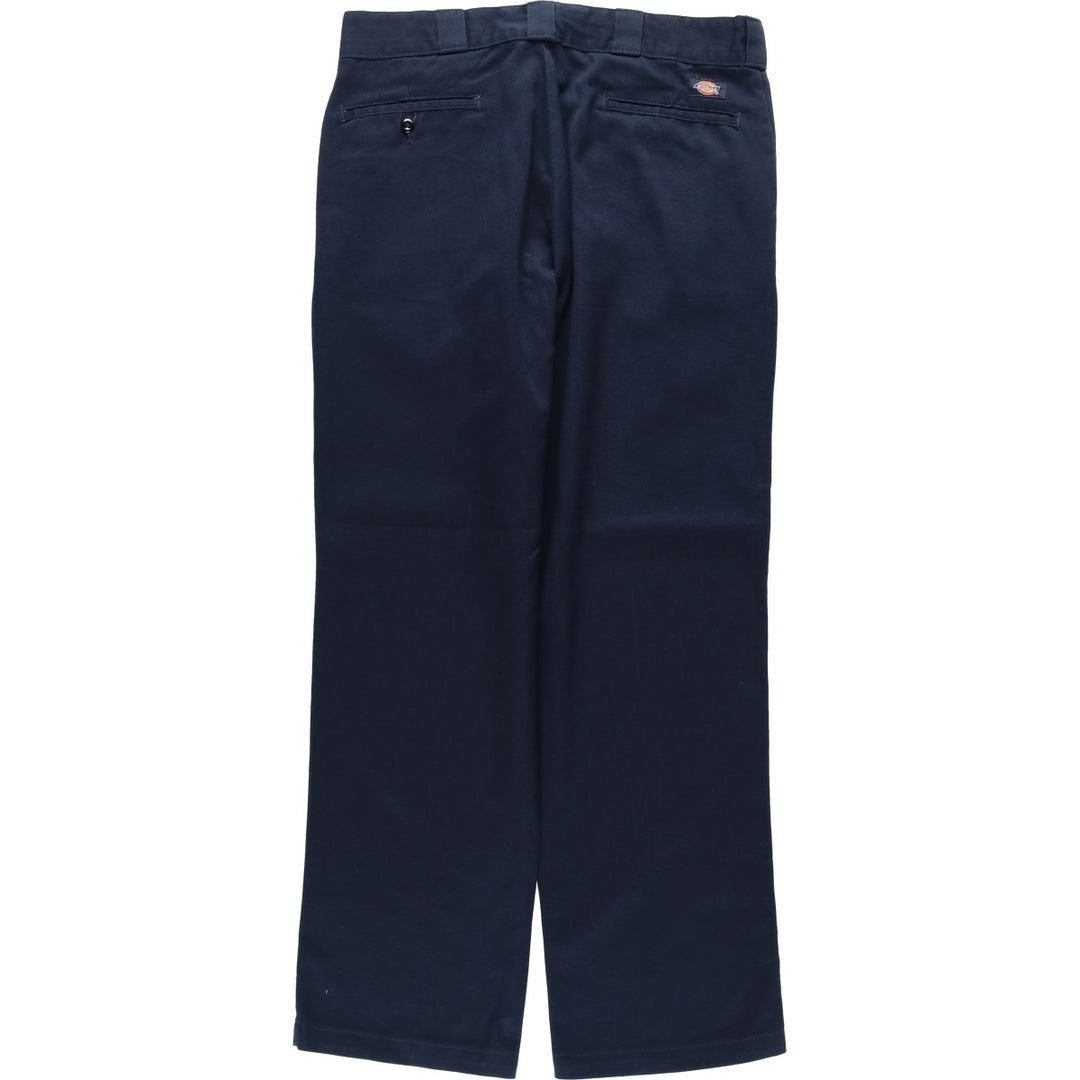Dickies FLEX Work Pants, Men's W35 (approx.) polyester navy blue type Vintage Second Hand