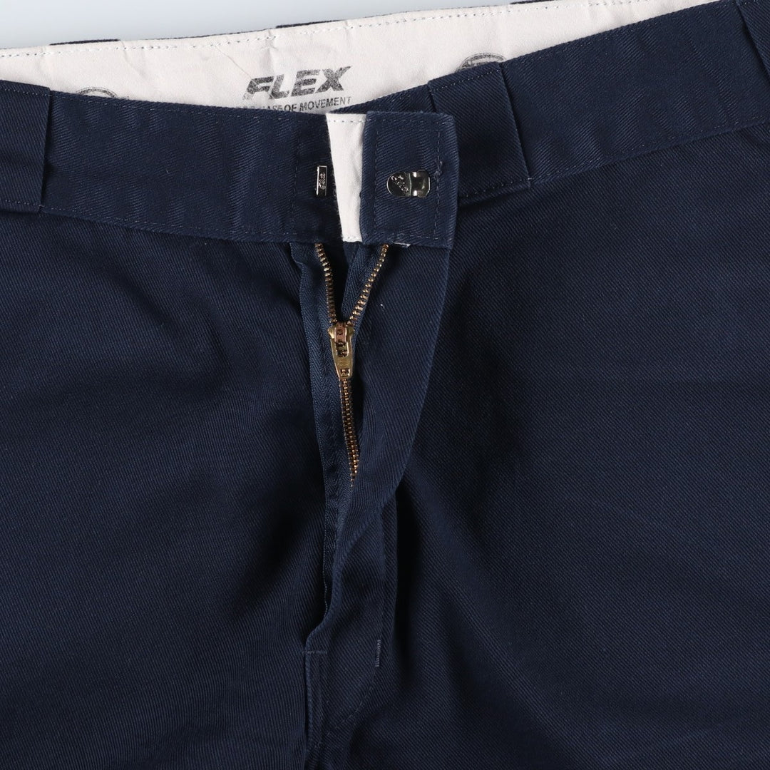Dickies FLEX Work Pants, Men's W35 (approx.) polyester navy blue type Vintage Second Hand