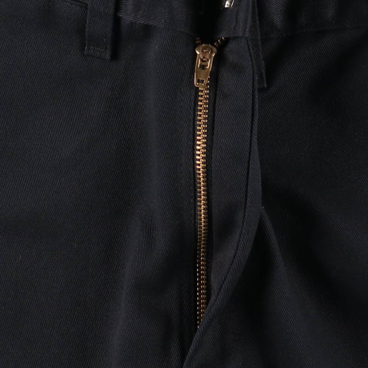 Men's work pants, equivalent to size W31. cotton black type Vintage Second Hand