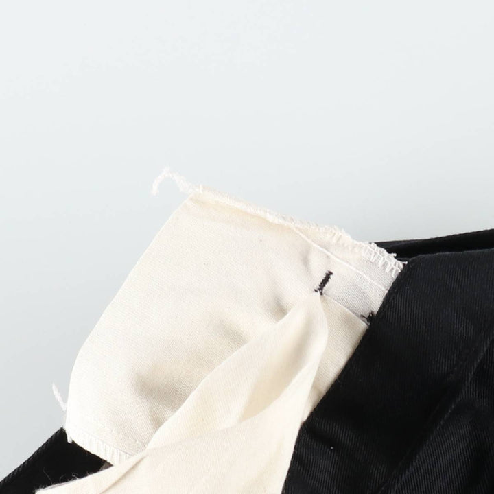 Men's work pants, equivalent to size W31. cotton black type Vintage Second Hand