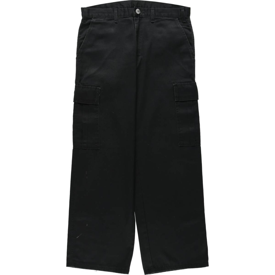 BIG BILL Cargo Work Pants, Made in Canada, Men's Size W34 (approx.) polyester black type Vintage Second Hand