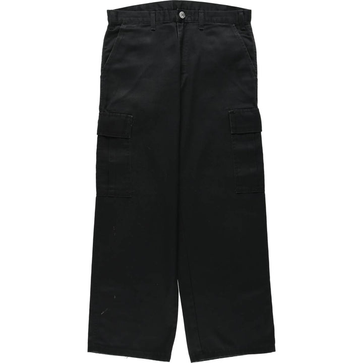 BIG BILL Cargo Work Pants, Made in Canada, Men's Size W34 (approx.) polyester black type Vintage Second Hand