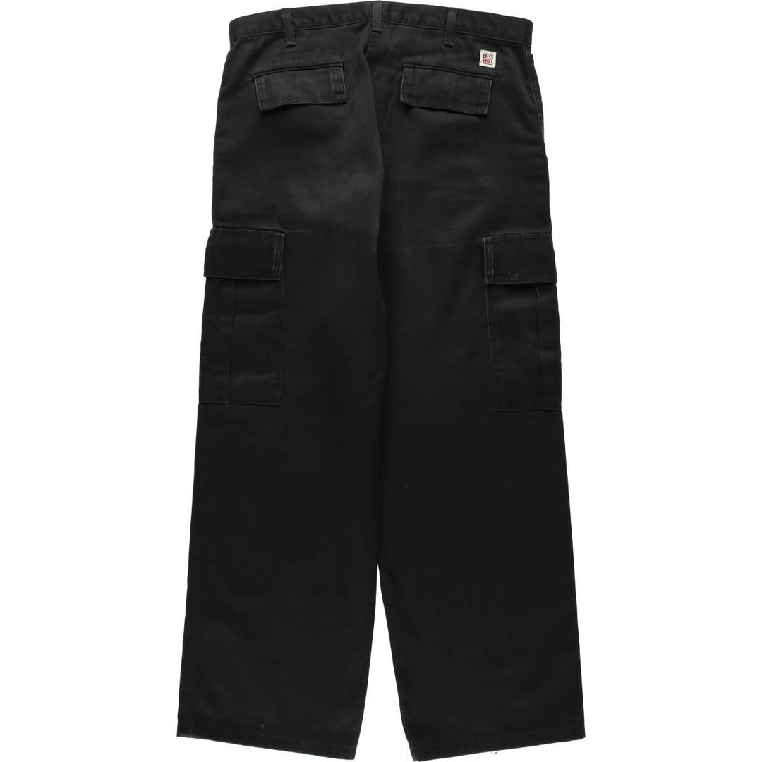 BIG BILL Cargo Work Pants, Made in Canada, Men's Size W34 (approx.) polyester black type Vintage Second Hand
