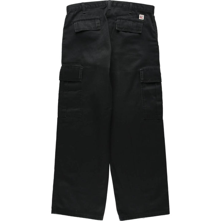 BIG BILL Cargo Work Pants, Made in Canada, Men's Size W34 (approx.) polyester black type Vintage Second Hand