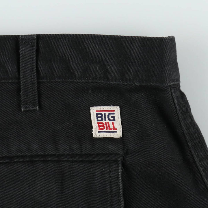 BIG BILL Cargo Work Pants, Made in Canada, Men's Size W34 (approx.) polyester black type Vintage Second Hand