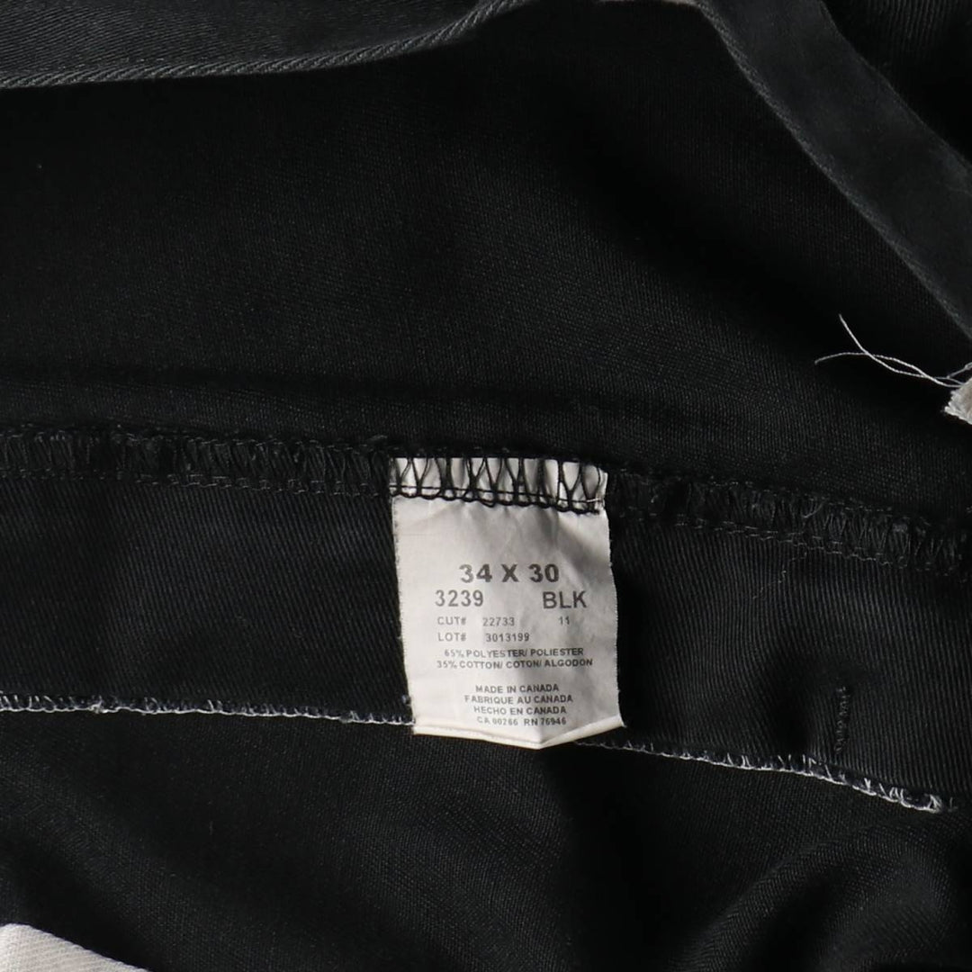 BIG BILL Cargo Work Pants, Made in Canada, Men's Size W34 (approx.) polyester black type Vintage Second Hand
