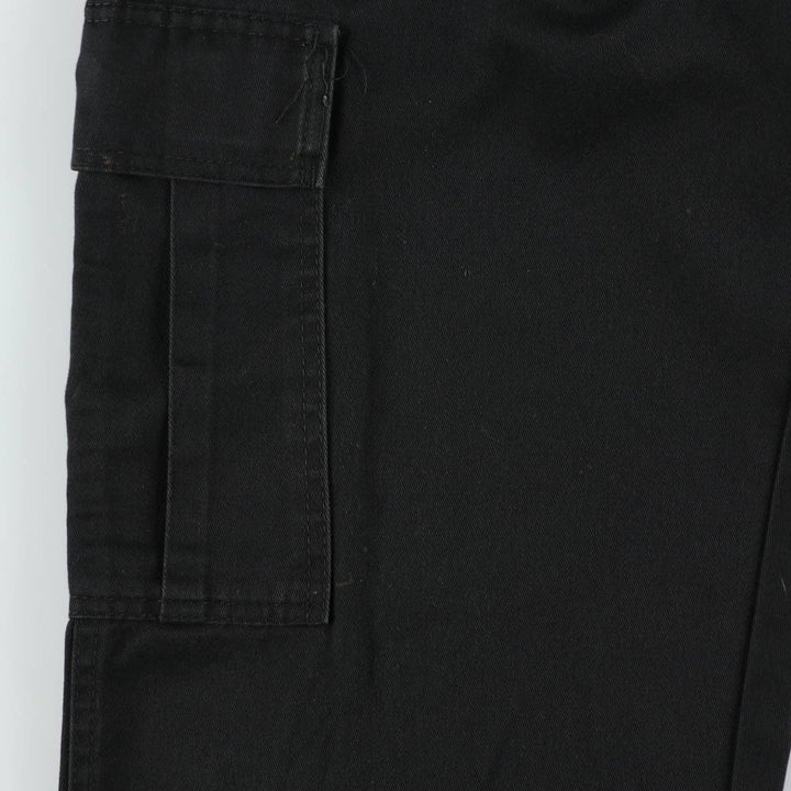 BIG BILL Cargo Work Pants, Made in Canada, Men's Size W34 (approx.) polyester black type Vintage Second Hand