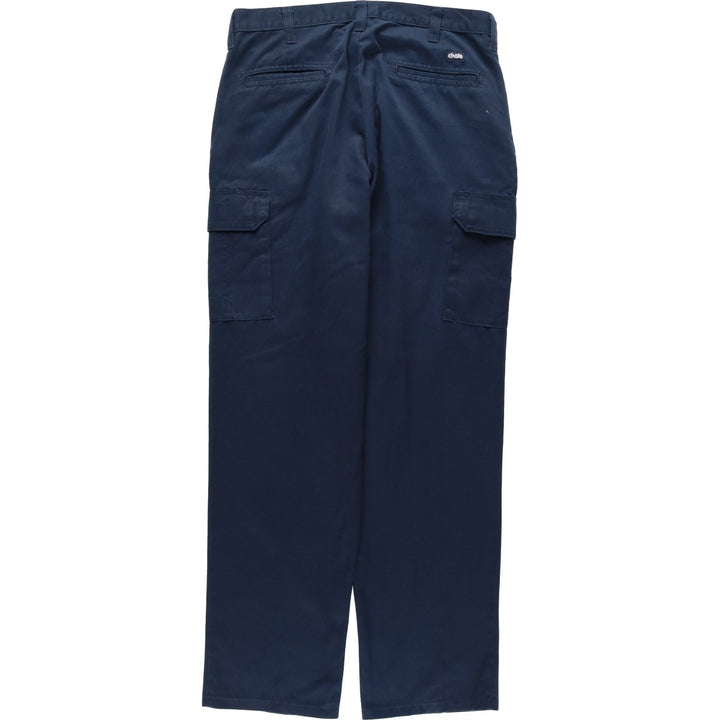 CINTAS Work Pants, Men's, Size W34 (approx.) polyester navy blue type Vintage Second Hand